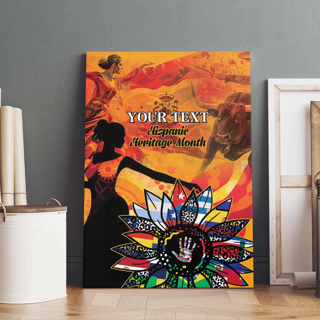 Spain Hispanic Heritage Personalized Canvas Wall Art LT9 - Wonder Print Shop