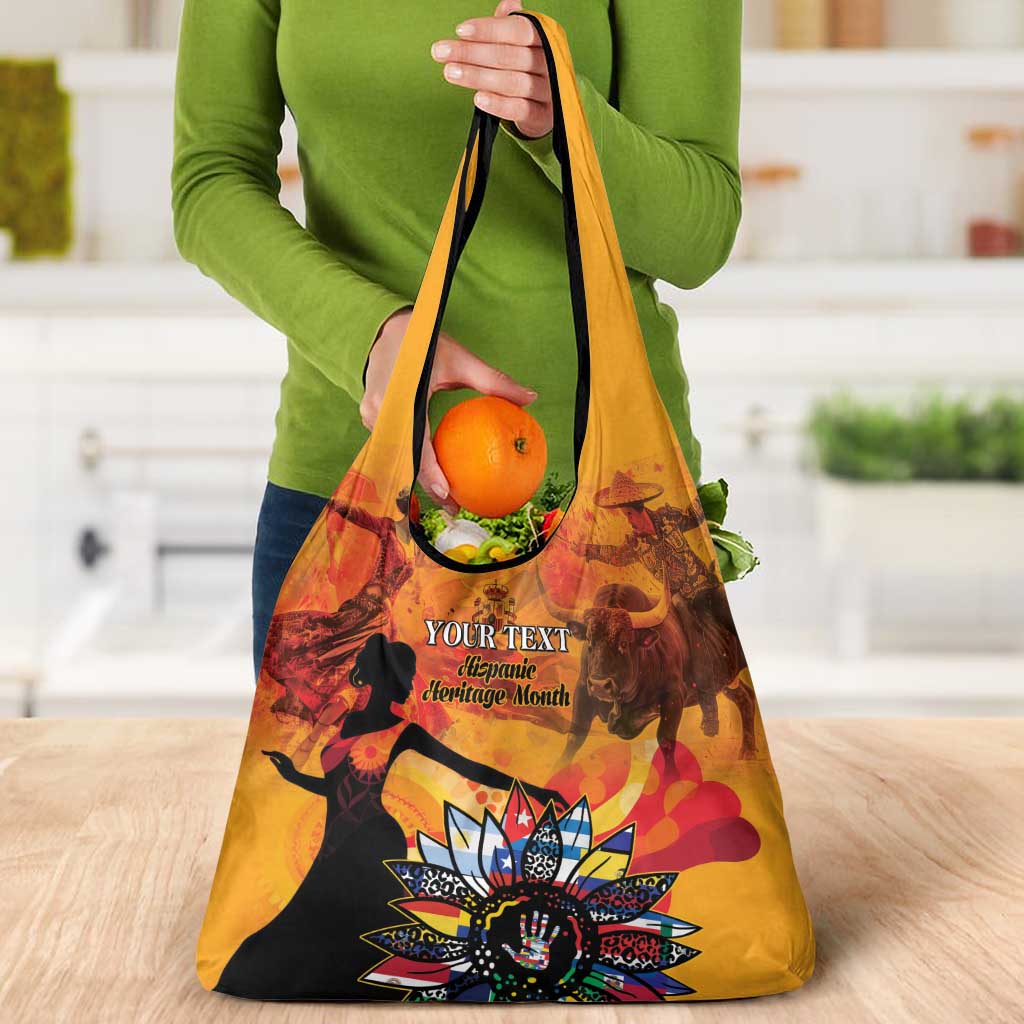 Spain Hispanic Heritage Personalized Grocery Bag