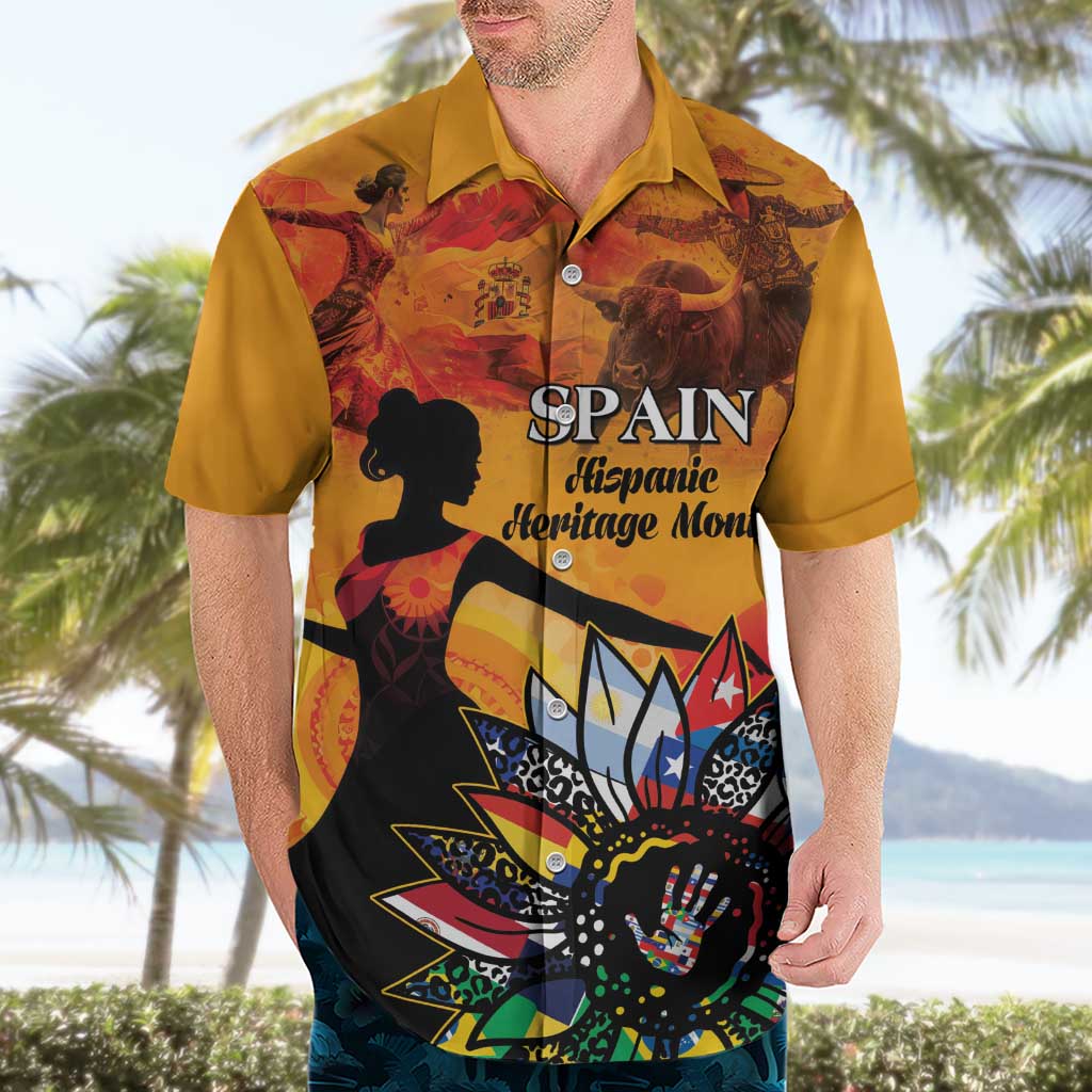 Spain Hispanic Heritage Personalized Hawaiian Shirt - Wonder Print Shop