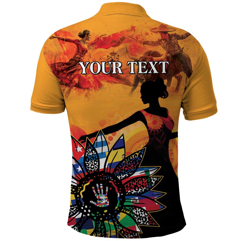 Spain Hispanic Heritage Personalized Polo Shirt - Wonder Print Shop