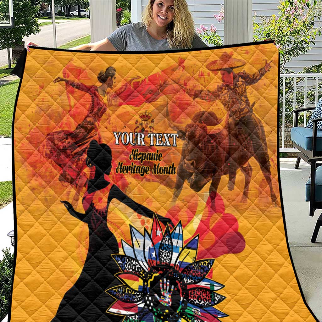 Spain Hispanic Heritage Personalized Quilt - Wonder Print Shop