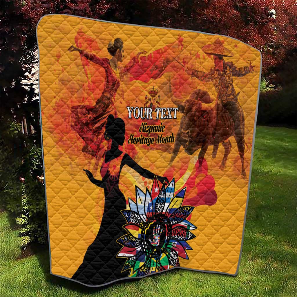Spain Hispanic Heritage Personalized Quilt - Wonder Print Shop