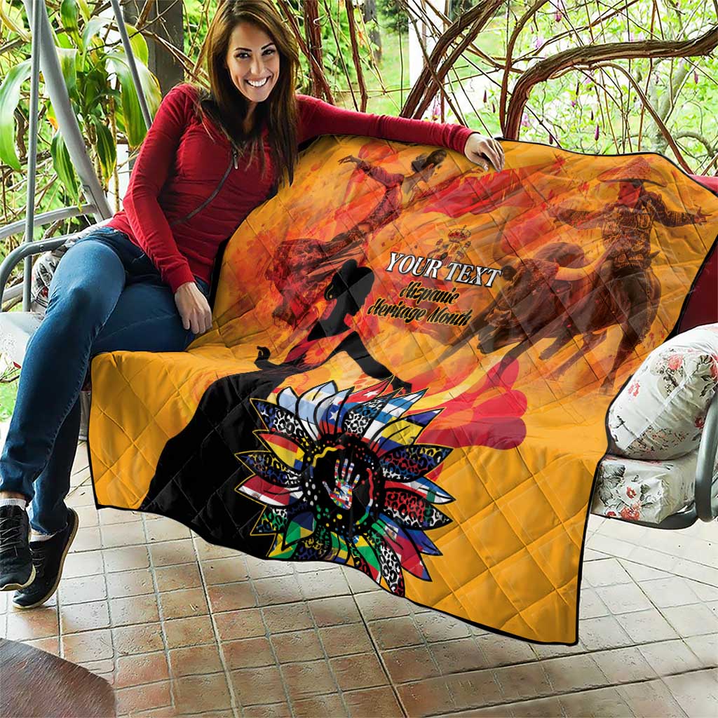 Spain Hispanic Heritage Personalized Quilt - Wonder Print Shop