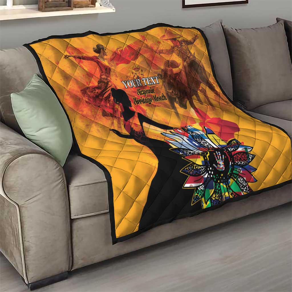 Spain Hispanic Heritage Personalized Quilt - Wonder Print Shop
