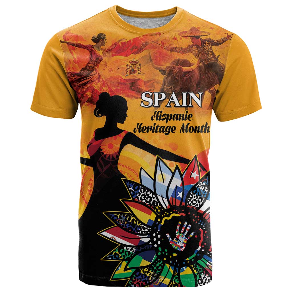 Spain Hispanic Heritage Personalized T Shirt - Wonder Print Shop
