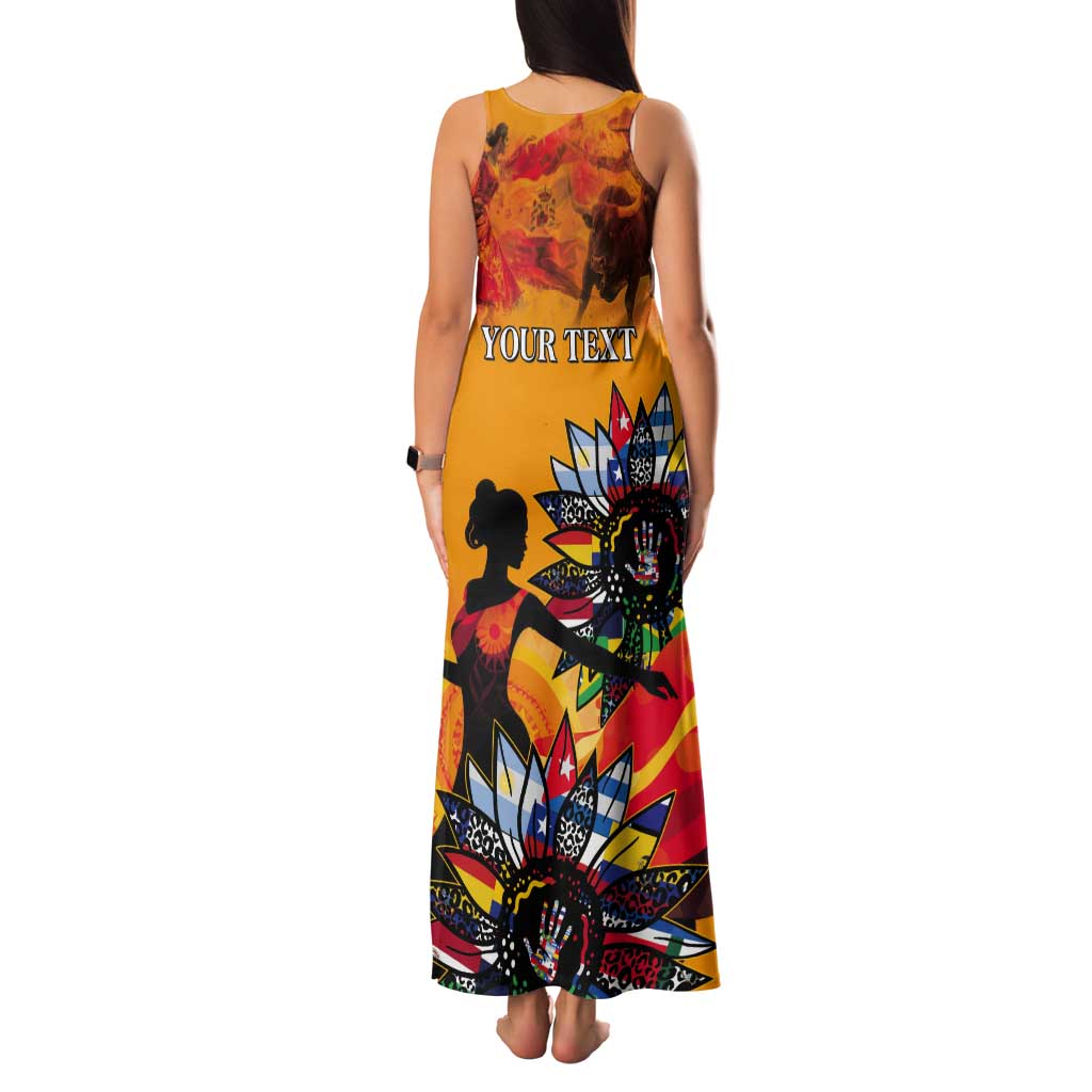 Spain Hispanic Heritage Personalized Tank Maxi Dress - Wonder Print Shop