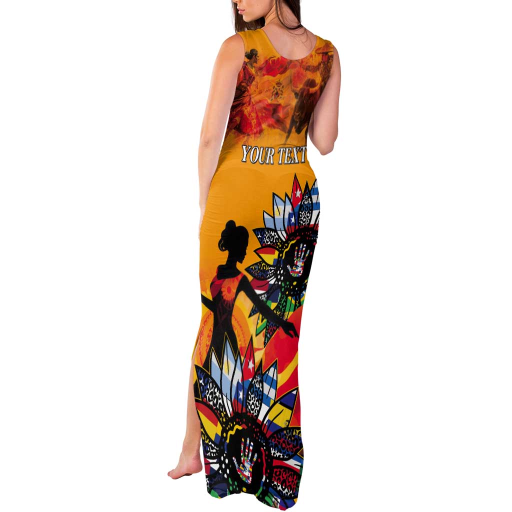 Spain Hispanic Heritage Personalized Tank Maxi Dress - Wonder Print Shop