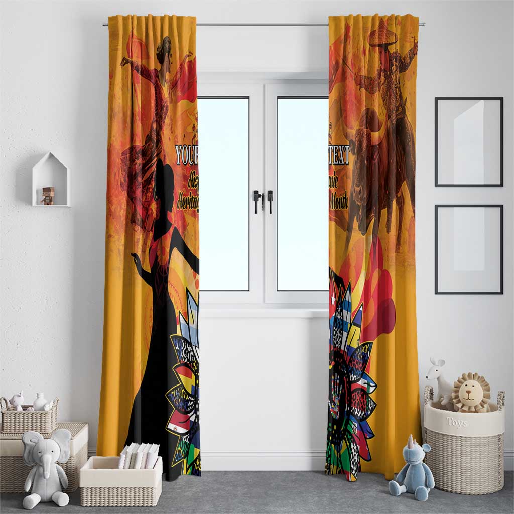 Spain Hispanic Heritage Personalized Window Curtain - Wonder Print Shop
