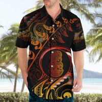New Zealand Hawaiian Shirt Aotearoa Hei-Tiki Maori Fern Tattoo Arty - Wonder Print Shop