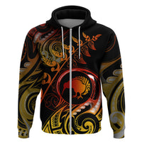 New Zealand Hoodie Aotearoa Kiwi Bird Maori Fern Tattoo Arty - Wonder Print Shop
