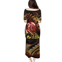 New Zealand Puletasi Aotearoa Manaia Maori Fern Tattoo Arty - Wonder Print Shop