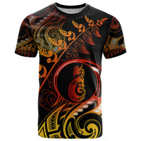 New Zealand T Shirt Aotearoa Manaia Maori Fern Tattoo Arty - Wonder Print Shop