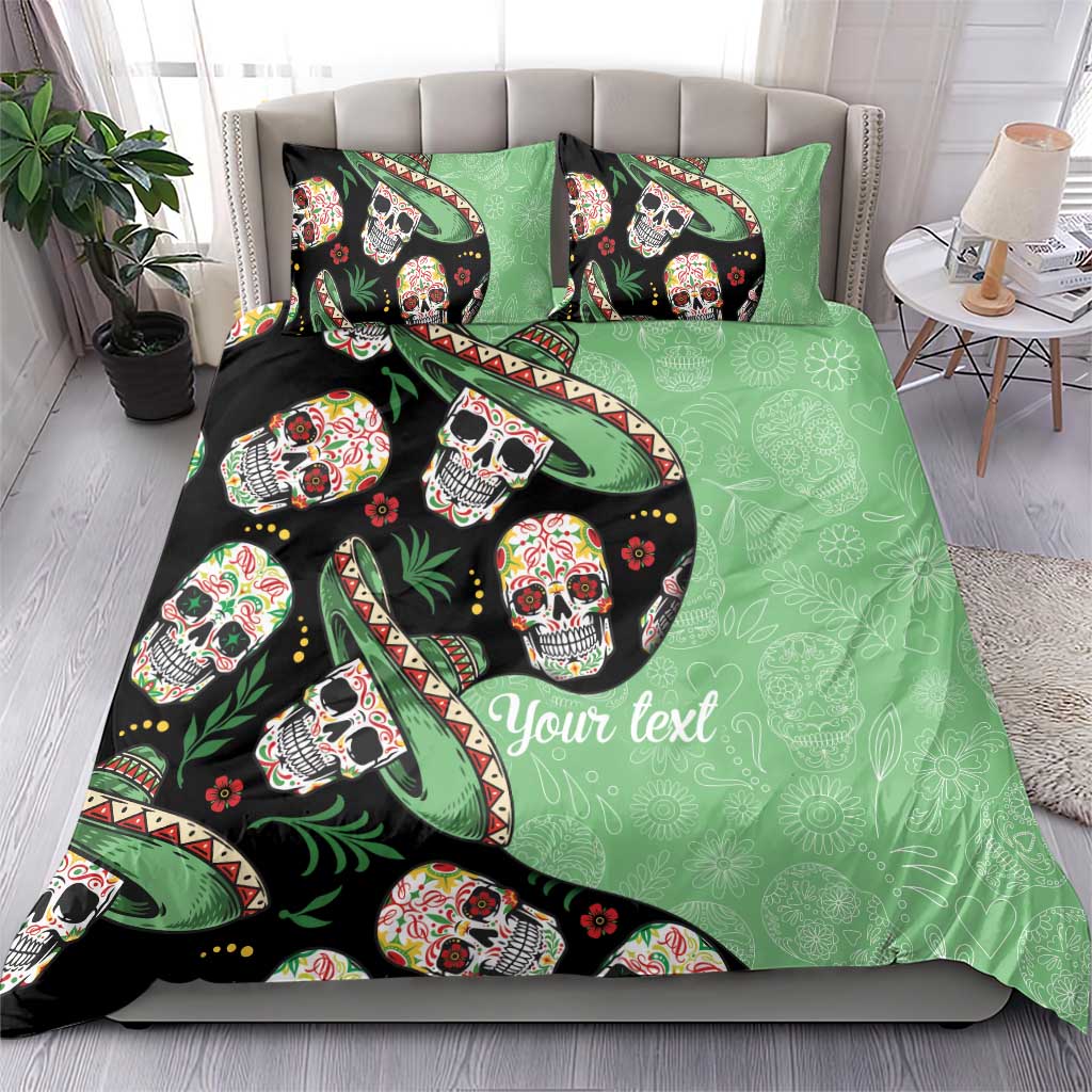Mexican Sugar Skull Personalized Bedding Set Dia de Los Muertos Vibe LT9 - Wonder Print Shop
