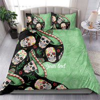 Mexican Sugar Skull Personalized Bedding Set Dia de Los Muertos Vibe LT9 - Wonder Print Shop