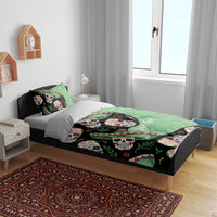 Mexican Sugar Skull Personalized Bedding Set Dia de Los Muertos Vibe LT9 - Wonder Print Shop