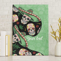Mexican Sugar Skull Personalized Canvas Wall Art Dia de Los Muertos Vibe LT9 - Wonder Print Shop