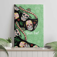 Mexican Sugar Skull Personalized Canvas Wall Art Dia de Los Muertos Vibe LT9 - Wonder Print Shop