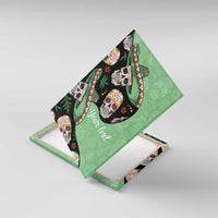 Mexican Sugar Skull Personalized Canvas Wall Art Dia de Los Muertos Vibe LT9 - Wonder Print Shop