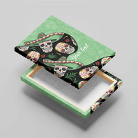 Mexican Sugar Skull Personalized Canvas Wall Art Dia de Los Muertos Vibe LT9 - Wonder Print Shop