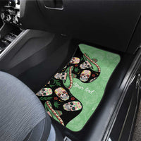 Mexican Sugar Skull Personalized Car Mats Dia de Los Muertos Vibe LT9 - Wonder Print Shop