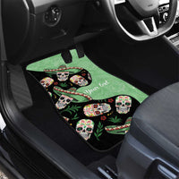 Mexican Sugar Skull Personalized Car Mats Dia de Los Muertos Vibe LT9 - Wonder Print Shop