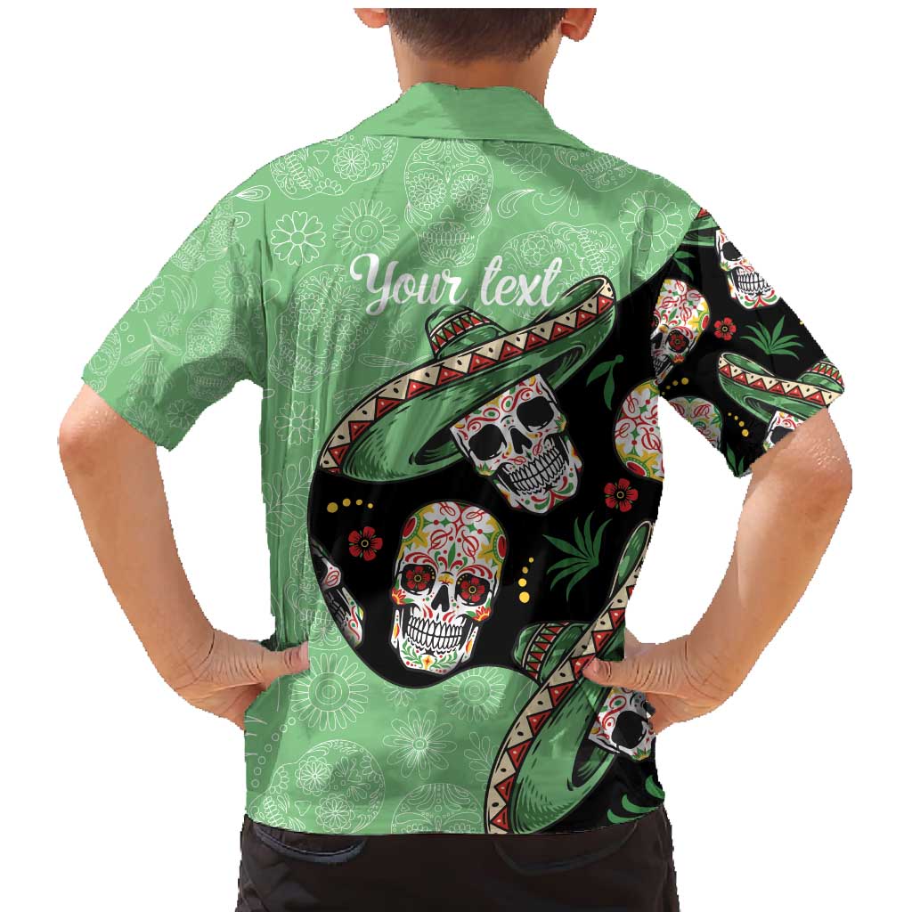 Mexican Sugar Skull Personalized Family Matching Mermaid Dress and Hawaiian Shirt Dia de Los Muertos Vibe LT9 - Wonder Print Shop