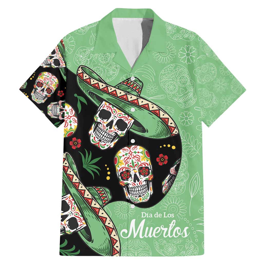 Mexican Sugar Skull Personalized Family Matching Mermaid Dress and Hawaiian Shirt Dia de Los Muertos Vibe LT9 - Wonder Print Shop