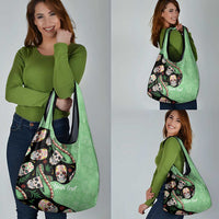 Mexican Sugar Skull Personalized Grocery Bag Dia de Los Muertos Vibe