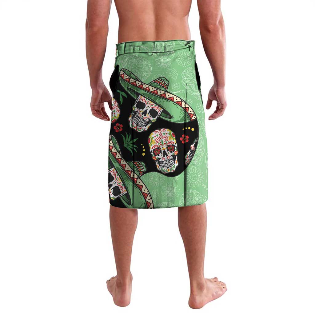 Mexican Sugar Skull Personalized Lavalava Dia de Los Muertos Vibe - Wonder Print Shop
