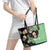 Mexican Sugar Skull Personalized Leather Tote Bag Dia de Los Muertos Vibe - Wonder Print Shop