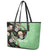 Mexican Sugar Skull Personalized Leather Tote Bag Dia de Los Muertos Vibe - Wonder Print Shop