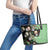Mexican Sugar Skull Personalized Leather Tote Bag Dia de Los Muertos Vibe - Wonder Print Shop