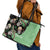 Mexican Sugar Skull Personalized Leather Tote Bag Dia de Los Muertos Vibe - Wonder Print Shop