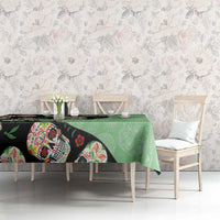 Mexican Sugar Skull Personalized Tablecloth Dia de Los Muertos Vibe - Wonder Print Shop