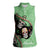 Mexican Sugar Skull Personalized Women Sleeveless Polo Shirt Dia de Los Muertos Vibe - Wonder Print Shop