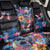Mexican La Calaca and Butterfly Back Car Seat Cover Skull Day Of The Dead LT9 - Wonder Print Shop