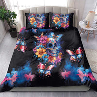 Mexican La Calaca and Butterfly Bedding Set Skull Day Of The Dead LT9 - Wonder Print Shop