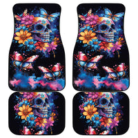 Mexican La Calaca and Butterfly Car Mats Skull Day Of The Dead LT9 - Wonder Print Shop