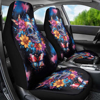 Mexican La Calaca and Butterfly Car Seat Cover Skull Day Of The Dead LT9 - Wonder Print Shop