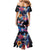 Mexican La Calaca and Butterfly Family Matching Mermaid Dress and Hawaiian Shirt Skull Day Of The Dead LT9 - Wonder Print Shop
