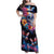 Mexican La Calaca and Butterfly Family Matching Off Shoulder Maxi Dress and Hawaiian Shirt Skull Day Of The Dead LT9 - Wonder Print Shop