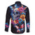 Mexican La Calaca and Butterfly Family Matching Off Shoulder Short Dress and Hawaiian Shirt Skull Day Of The Dead LT9 - Wonder Print Shop
