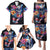 Mexican La Calaca and Butterfly Family Matching Puletasi and Hawaiian Shirt Skull Day Of The Dead - Wonder Print Shop