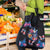Mexican La Calaca and Butterfly Grocery Bag Skull Day Of The Dead