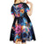 Mexican La Calaca and Butterfly Kid Short Sleeve Dress Skull Day Of The Dead - Wonder Print Shop