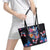 Mexican La Calaca and Butterfly Leather Tote Bag Skull Day Of The Dead - Wonder Print Shop
