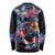 Mexican La Calaca and Butterfly Long Sleeve Shirt Skull Day Of The Dead - Wonder Print Shop