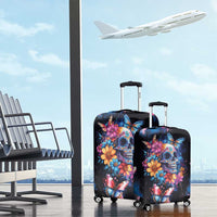 Mexican La Calaca and Butterfly Luggage Cover Skull Day Of The Dead - Wonder Print Shop
