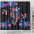 Mexican La Calaca and Butterfly Shower Curtain Skull Day Of The Dead