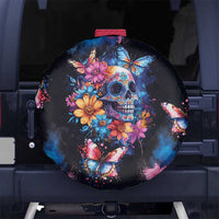 Mexican La Calaca and Butterfly Spare Tire Cover Skull Day Of The Dead - Wonder Print Shop